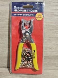Grommet Pliers with 100 Silver Grommets with 3/4" Jaw Opening - Picture 1 of 2
