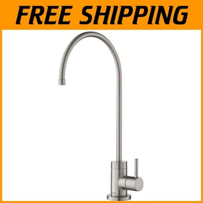 Stylish Single Handle Filter Faucet in Spot-Free Steel - Image 1 of 4