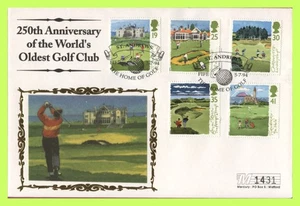 G.B. 1994 Golf set on Mercury Silk First Day Cover, St Andrews - Picture 1 of 1