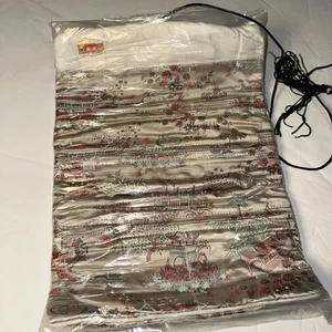 Schmuckrolle asiatischer Stil 3 Reißverschlüsse 1 Ringstab 1 große Tasche Dreifachfaltung & Krawatte neu - Bild 1 von 5