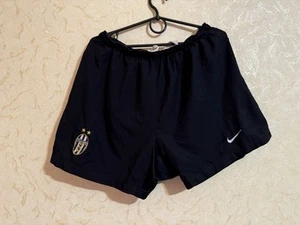 Rare Juventus Football Short Size M-L Nike Black - Picture 1 of 8