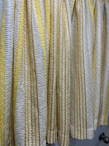 Everlon Fabrics Corp Cafe Curtains Open Weave Perma Press Yellow/Gold - Picture 1 of 8