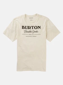 BURTON snowboard Durable Goods Short Sleeve T-Shirt Men XL Stout White New w/tag - Picture 1 of 3