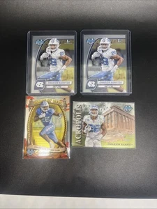 Lotto 4 carte 2024 Bowman University Chrome OMARION HAMPTON 1° Rookie UNC - Foto 1 di 5