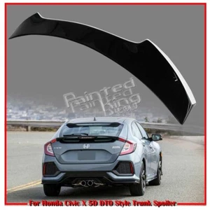 Painted Black #NH578 Fit For Honda Civic 10th 5D DTO Type Trunk Spoiler 16up - Bild 1 von 5