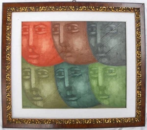Xante BATTAGLIA (Gioia Tauro 1943) AUTOCITAZIONE splendido Olio su tela cm 50x60 - Bild 1 von 17