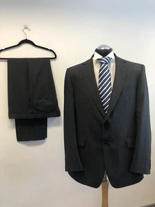 MARKS & SPENCERS PERFORMANCE TRAJE 2 PIEZAS CARBÓN 44L TRS W40 L33 NUEVO SIN ETIQUETAS - Imagen 1 de 11
