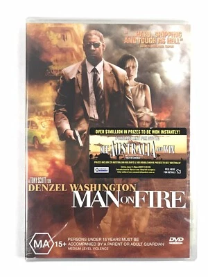Man On Fire - Denzel Washington - Brand New & Sealed - Region~4 - DVD, Free POST - Image 1 of 3