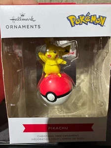 Hallmark Pokemon PIKACHU on POKE BALL Christmas Ornament RED BOX NEW - Picture 1 of 1