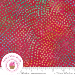 BERMUDA 4359 15 Ruby Red Dots MODA BATIKS Quilt Fabric - Picture 1 of 4