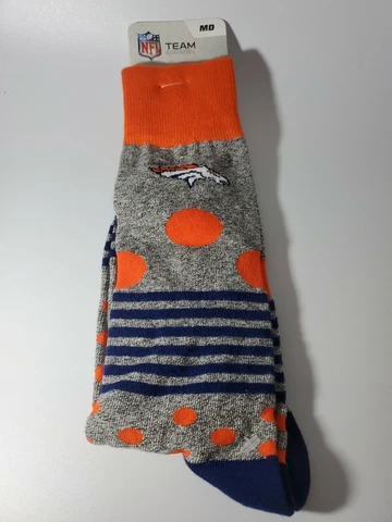 NFL Denver Broncos Crew Dress Socks Medium 5-11 NEW Cover