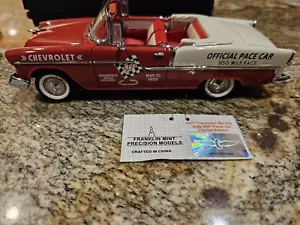 Franklin Mint 1955 Chevy Bel Air Indy 500 Pace Car Diecast 1/24 Limited Edition - Picture 1 of 13