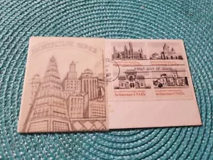 Scott #1838-1844 architecture first day of issue Ralph Dyer artist proof drawing - Picture 1 of 1