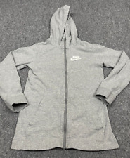 Nike Sweater Youth Large Gray Full Zip Hoodie Long Sleeve Sweatshirt