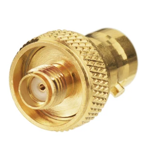 10x BNC Female to SMA Jack RF Adapter connector Goldplated For Ham Radio Antenna - Picture 1 of 3