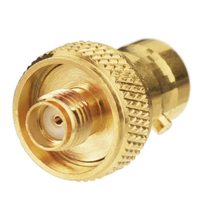 10x BNC Female to SMA Jack RF Adapter connector Goldplated For Ham Radio Antenna - Image 1 of 3