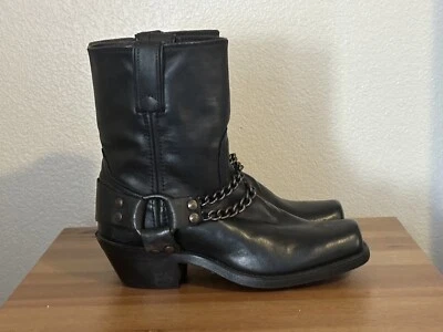 Botas de Colección Code West Hechas en EE. UU. Western Mujer Arnés Cadena 5.5 Negras Foto 1 de 4