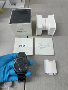Fossil Machine Gen 6 Hybrid Smartwatch Smoke Stainless Steel FTW7070 DF14F1 - Picture 1 of 11