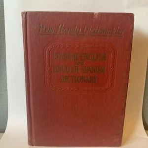 New Handy Dictionaries SPANISH ENGLISH Hardcover Reference Book 1947 McKay - Picture 1 of 6