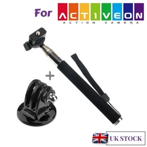 Metal Monopod for Action Cam Activeon Solar XG Activeon CX Activeon CX Gold plus - Picture 1 of 4