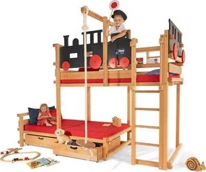 Etagenbett-seitlich-versetzt für Kinder (Billi-Bolli) | Kinderbett, Stockbett - Bild 1 von 12