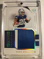 2021 National Treasures Tony Pollard Tremendous Treasure 2 Clr Patch /10 Cowboys