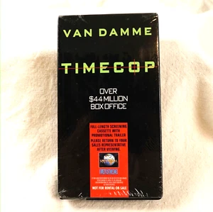 Timecop VHS Promo Screener 1994 Advanced Demo Jean-Claude Van Damme Watermark - Picture 1 of 12