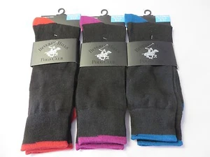 NEW BEVERLY HILLS POLO CLUB SOCKS Mens  Shoe Size 6-12   3 pair Sock Size 10-13 - Picture 1 of 3