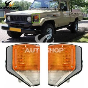 Pair For Toyota Land Cruiser FJ70 FJ75 1985 1986-1996 Corner Turn Signal Light - Picture 1 of 6