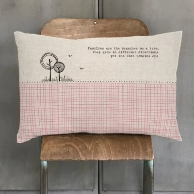 East of India Cushion Families are like branches ....... - Image 1 of 2