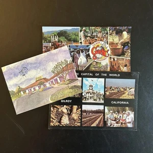 Vintage Gilroy Garlic Festival Postkarten 80er Ephemera unbenutzt - Bild 1 von 8