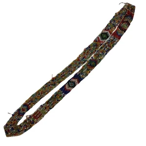 Vintage Indianer Samen Perlen Chevron Pfeil Stirnband Handarbeit - Bild 1 von 11