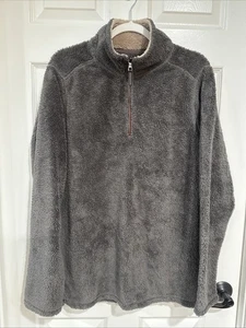 Trinity Herren MED Langarm Pullover 1/4 Zip Fleece Sweatshirt grau - Bild 1 von 6