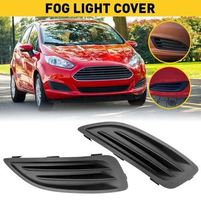 2X FOG LIGHT COVER BEZEL FITS FOR 2014-2019 FORD FIESTA LEFT & RIGHT SIDE BLACK — 第 1/4 张图片