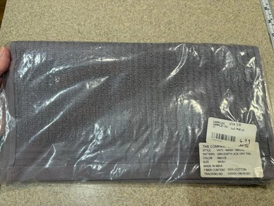 THE COMPANY STORE GREEN EARTH QUICK DRY COTTON WASHCLOTHS SET OF 2 Mauve NWT - Image 1 of 4