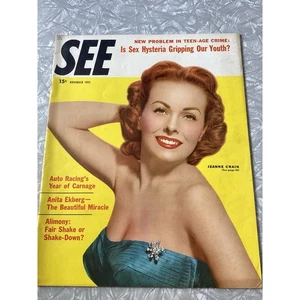 SEE Magazine Nov 1955 Jeanne Crain Cover Marilyn Monroe Feature - Picture 1 of 5