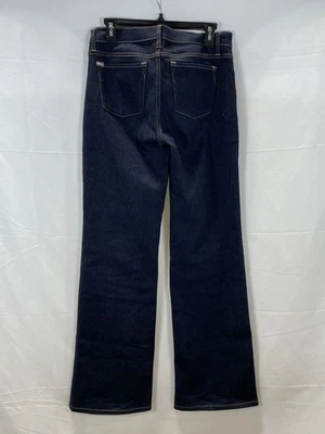 Женские синие однотонные темные прямые джинсовые брюки Olivia размер 28 - Изображение 1 из 4