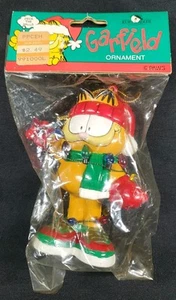 Garfield Paws Kurt S Adler Ornament New Sealed Christmas Lights 70's Cat - Picture 1 of 7