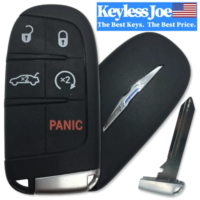 Chrysler 200 Fob Fobik 5 botones mando a distancia llave 2015 2016 Foto 1 de 3