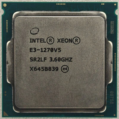 Intel Xeon E3-1270 V5 SR2CP SR2LF 3.6GHz 4Cores 80W LGA 1151 CPU Processor - Image 1 of 2