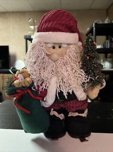 Victorias Garden Plush Santa Decoration 15 Inches - New With Tags - Picture 1 of 12