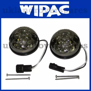 LAND ROVER DEFENDER - WIPAC LED FRONT SMOKE SIDE LIGHT 73mm - XBD500050,S7001LED - Picture 1 of 4