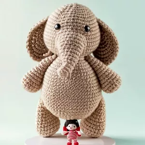 Crochet Elephant Pattern PDF - Cute Amigurumi Toy Easy Crochet Pattern - Bild 1 von 1