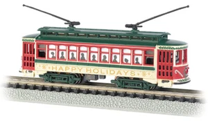 Bachmann 61085 Brill Trolley - Christmas - Happy Holidays N Scale - Picture 1 of 1