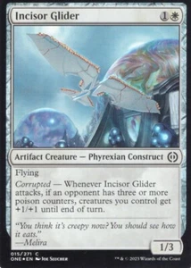 INCISOR GLIDER 015/271 FOIL PHYREXIA: ALL WILL BE ONE MTG MAGIC NM - Picture 1 of 1