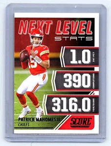 2021 Score #NL2 Patrick Mahomes II Next Level Stats EX - Picture 1 of 2