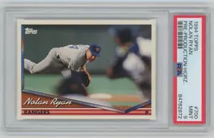 Nolan Ryan - 1994 Topps Pre-Production Horz #700 PSA 9 Mint - Rangers, HOF - Picture 1 of 3