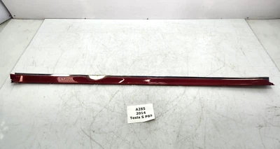 ✅ Panel basculante izquierdo Tesla Modelo S 2012-2020 OEM moldura placa rasguño rojo PPMR* Foto 1 de 4