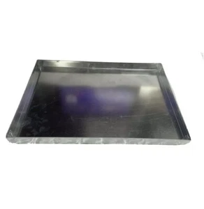 HVAC DRAIN PAN 21 X 37 X 2 GALVANIZED 26 GAUGE SHEET METAL - Picture 1 of 2