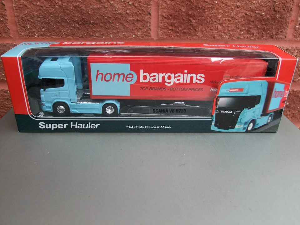 Welly Super Hauler Scania R730 Artic 1/64 Scale - Home Bargains BOXED - Image 1 of 1